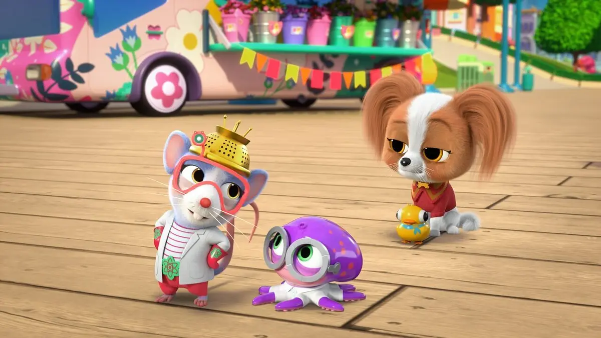 SuperChatons S02E21 Les SuperChatons et le coincoin colossal / Les SuperChatons et la chasse aux pizzas