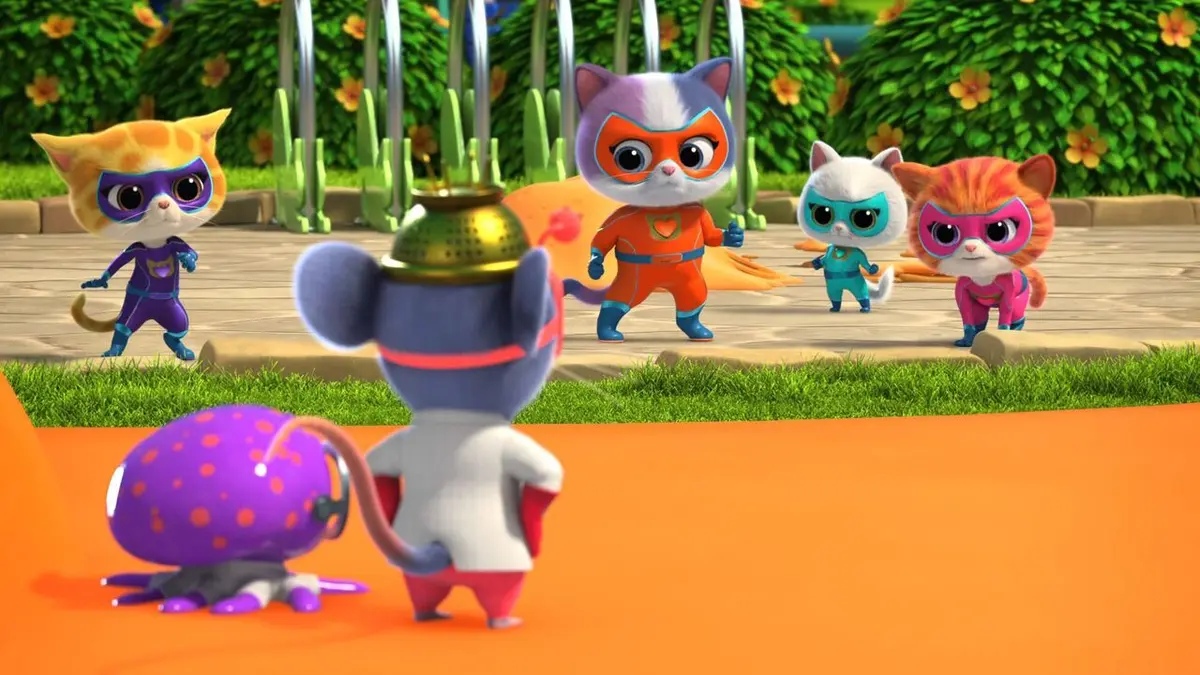 SuperChatons S01E02 Rififi pour feux d'artifice / Un village en fromage