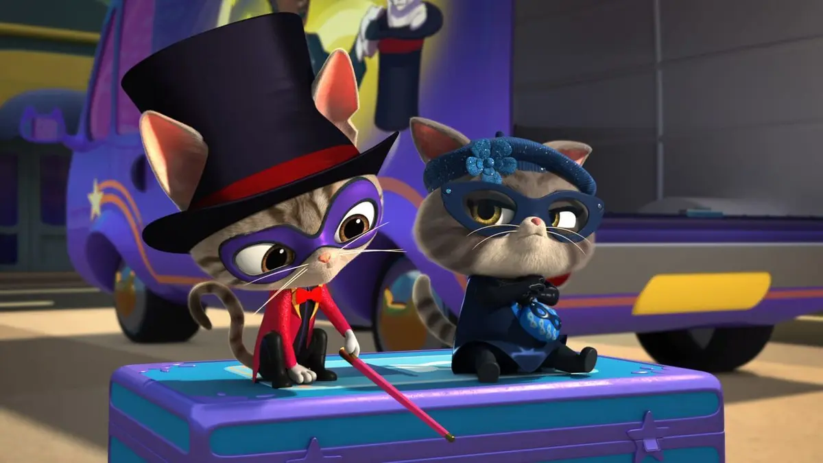 SuperChatons S01E25 Les SuperChatons et la disparition de hot-dog / Les SuperChatons et le mystérieux magicien