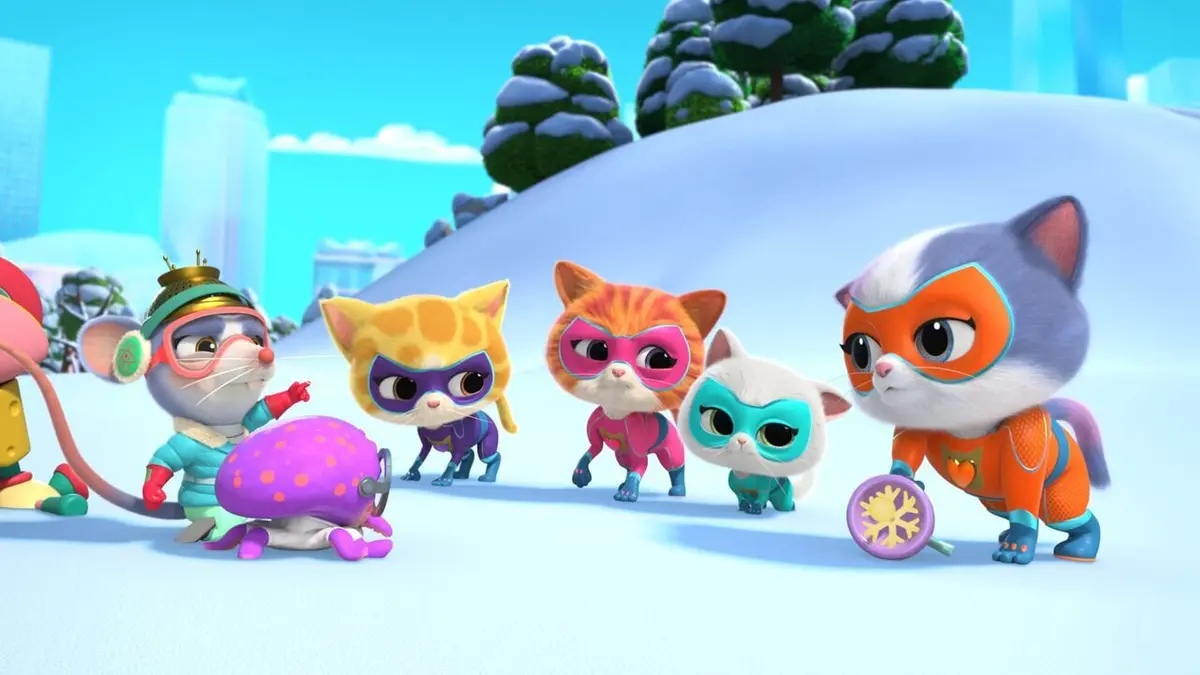 SuperChatons S01E12 Les SuperChatons et le festival des myrtilles / Les SuperChatons et le jour de neige
