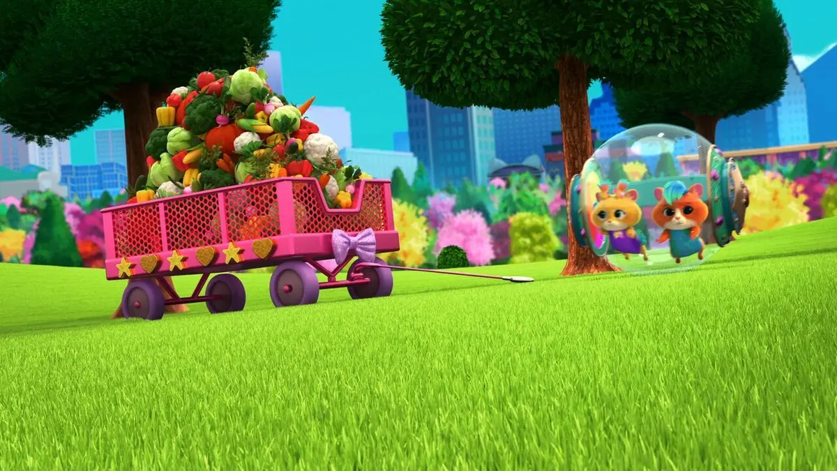 SuperChatons S03E04 Les SuperChatons et les légumes disparus / Les SuperChatons et les bonbons pieuvres