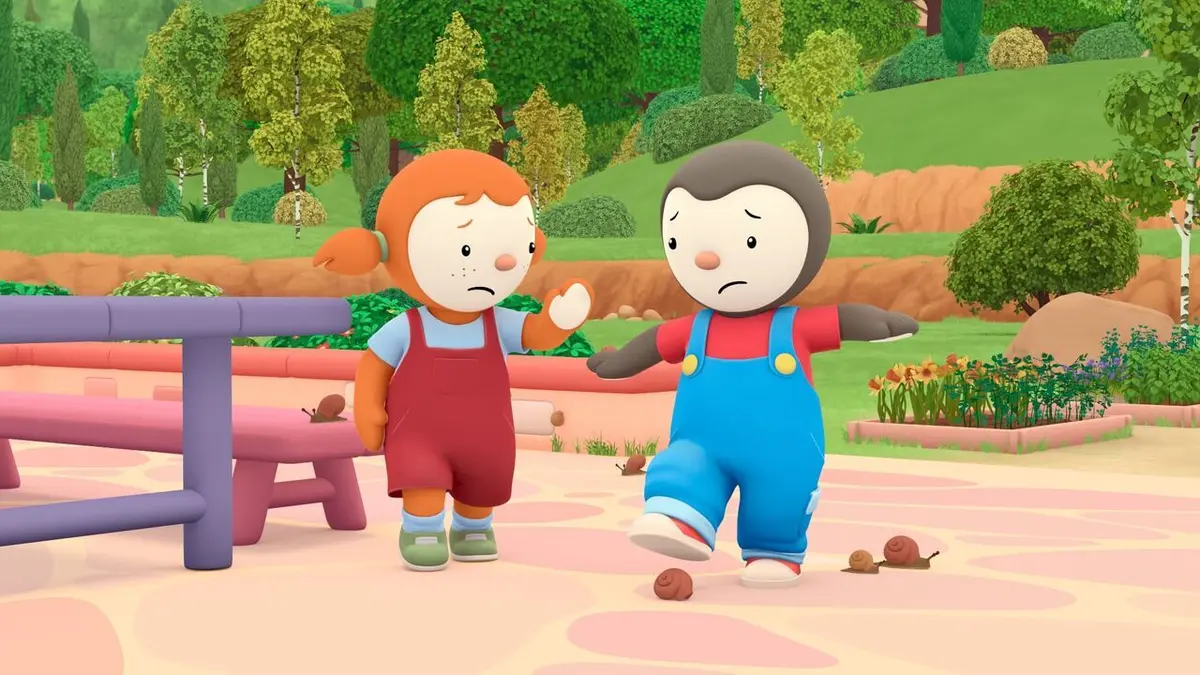 T'choupi à la campagne S01E07 Picorette fait de la balançoire