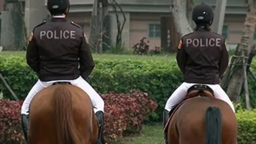 Taïwan, police montée