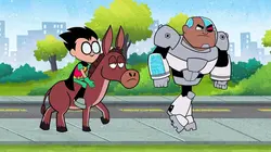 Teen Titans Go ! S06E37 À pied, à cheval, en Robin en streaming