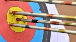 Visuel de Tir à l'arc Jeux olympiques de Paris 2024 Tir à l'arc. 7e journée. Par équipe mixte 2024