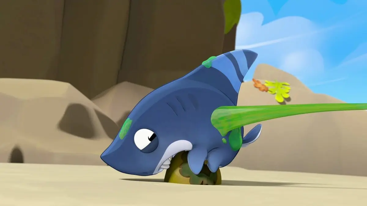 Toukin, le chien-requin S02E06 Toukin surfe la vague