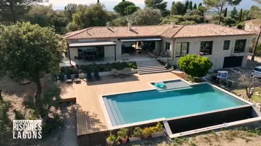 Plage immergée vue sur mer sur la French Riviera