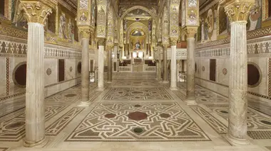 La chapelle Palatine à Palerme, en Italie