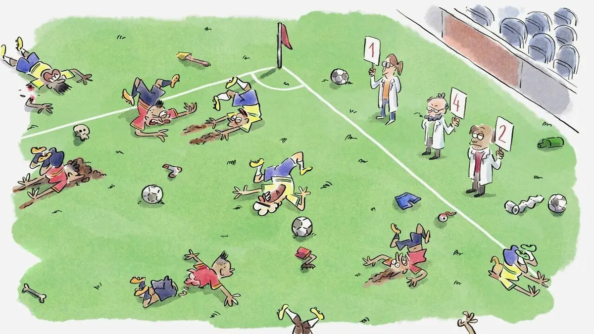 Tu mourras moins bête S04E29 Anatomie d'une chute… dans le foot