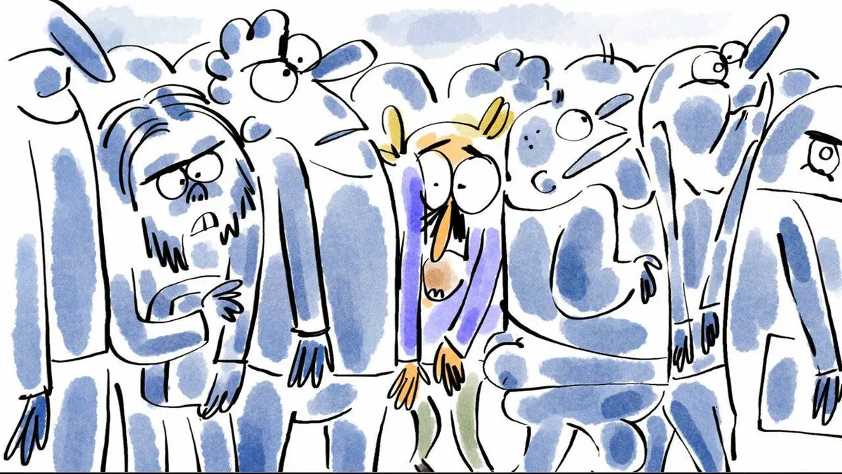 Tu mourras moins bête S02E07 La foule : l'enfer, c'est les autres