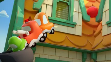 Un ballon sur le toit