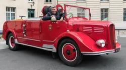 Vintage Mecanic Camion de pompiers Laffly CG