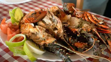 Cap-Vert : la langouste grillée