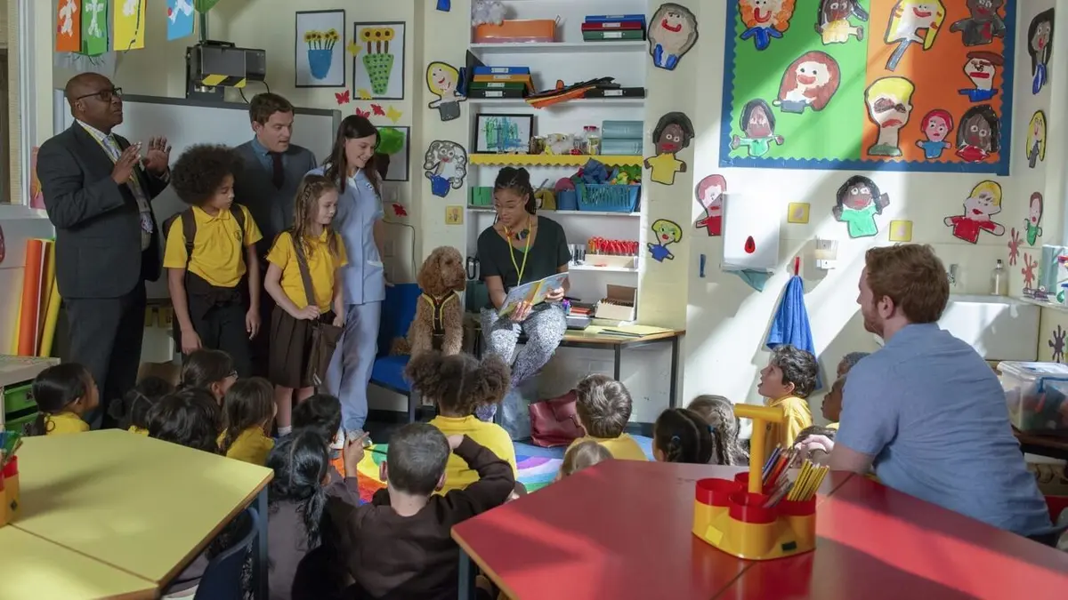 Waffle, le chien waouh S02E16 Waffle à l'école