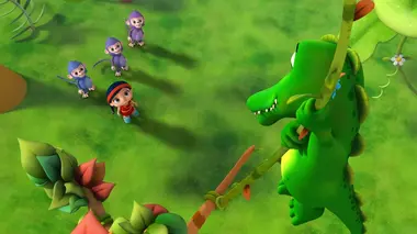 Crocodile dans un arbre