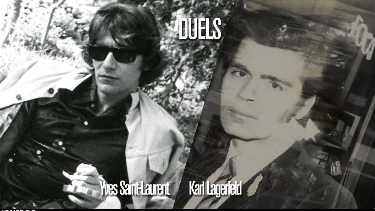 Yves Saint Laurent - Karl Lagerfeld une guerre en dentelle