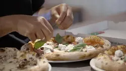 Quand la pizza veut montrer pâte blanche